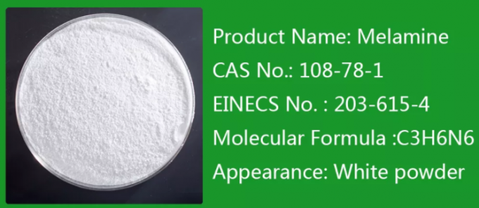 99,8 min Czysta melamina w proszku MSDS COA Certyfikowany CAS 108-78-1 0